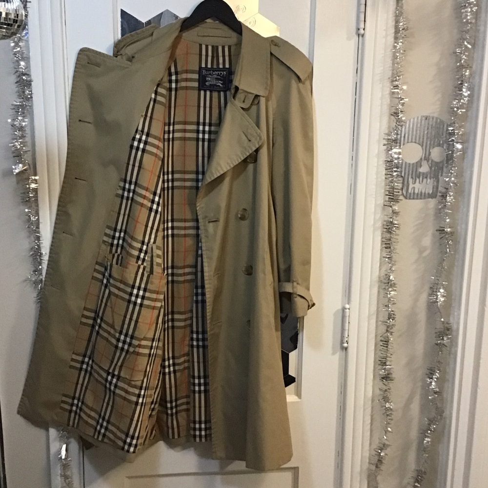 Burberry Beige Double-Breasted Trench Coat